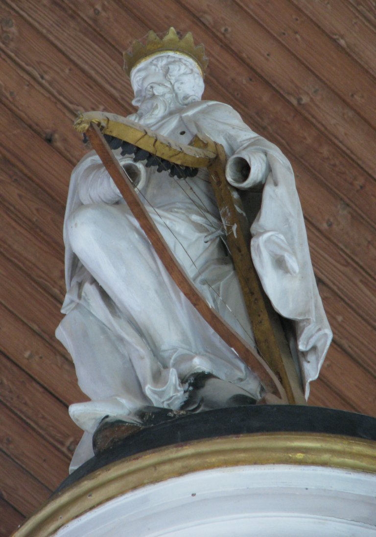 Koning David met harp